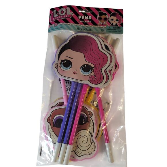 LOL Surprise Doll Party Kit for 8 Plates, Decor, Lanterns, Pens Straws Huge Lot - Picture 15 of 16